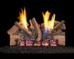 Thumnbail of Split oak outdoor fireplace