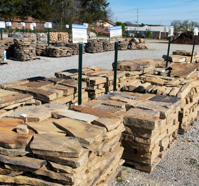 Slabs and stones for landscaping